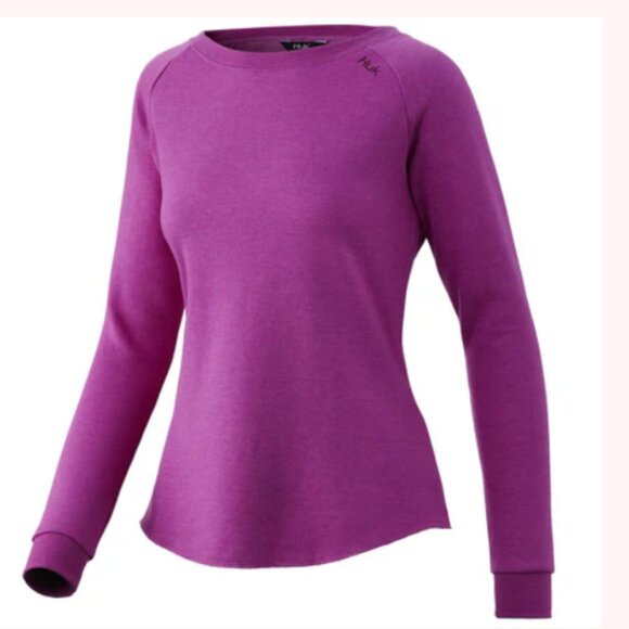 HUK WOMENS FOLLY CREW FLEECE  Size XS - Picture 11 of 11